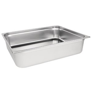 Vogue Stainless Steel Gastronorm Pan 2/1 150 mm Vogue Stainless Steel Gastronorm Pan 2/1 150 mm