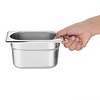 Vogue Stainless Steel Gastronorm Pan 1/9 100 mm Vogue Stainless Steel Gastronorm Pan 1/9 100 mm