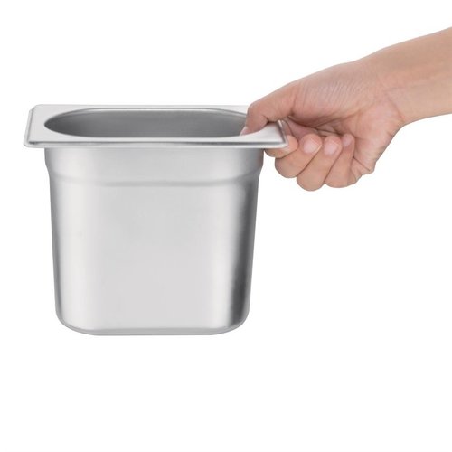 Vogue Stainless Steel Gastronorm Pan 1/9 150 mm Vogue Stainless Steel Gastronorm Pan 1/9 150 mm