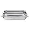 Vogue Stainless Steel Gastronorm Pan 1/1 100 mm