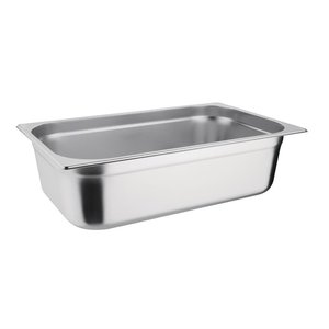 Vogue Stainless Steel Gastronorm Pan 1/1 150 mm Vogue Stainless Steel Gastronorm Pan 1/1 150 mm