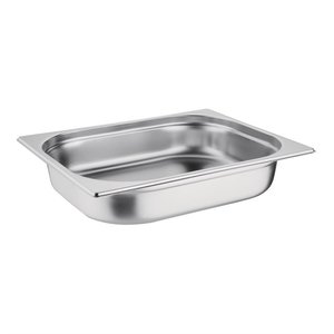 Vogue Stainless Steel Gastronorm Pan 1/2 65 mm Vogue Stainless Steel Gastronorm Pan 1/2 65 mm