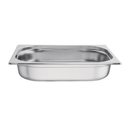 Vogue Stainless Steel Gastronorm Pan 1/2 65 mm Vogue Stainless Steel Gastronorm Pan 1/2 65 mm