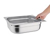Vogue Stainless Steel Gastronorm Pan 1/2 100 mm Vogue Stainless Steel Gastronorm Pan 1/2 100 mm