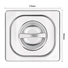 Vogue Stainless Steel Gastronorm Lid 1/6 Vogue Stainless Steel Gastronorm Lid 1/6