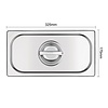 Vogue Stainless Steel Gastronorm Lid 1/3 Vogue Stainless Steel Gastronorm Lid 1/3