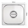 Vogue Stainless Steel Gastronorm Lid 2/3 Vogue Stainless Steel Gastronorm Lid 2/3