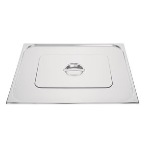 Vogue Stainless Steel Gastronorm Lid 2/1