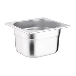 Vogue Stainless Steel Gastronorm Pan 1/6 100 mm Vogue Stainless Steel Gastronorm Pan 1/6 100 mm