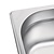 Vogue Stainless Steel Gastronorm Pan 1/6 100 mm