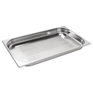 Vogue Pojemnik GN 1/1 40 mm ze stali nierdzewnej, perforowany Vogue Pojemnik GN 1/1 40 mm ze stali nierdzewnej, perforowany