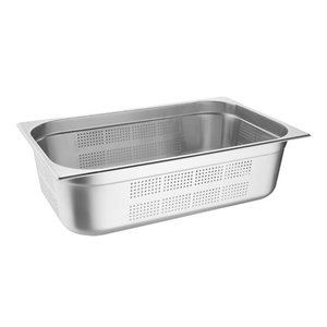 Vogue Stainless Steel Gastronorm Pan 1/1 150 mm, Perforated Vogue Stainless Steel Gastronorm Pan 1/1 150 mm, Perforated