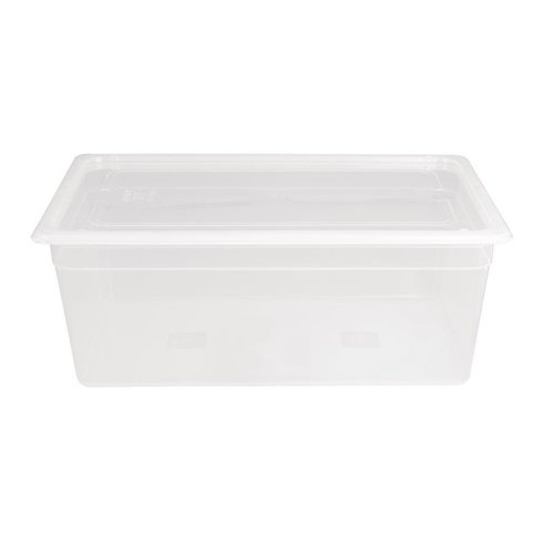 Vogue Polypropylane Container with a Lid GN 1/1 200 mm (Pack of 2) Vogue Polypropylane Container with a Lid GN 1/1 200 mm (Pack of 2)