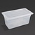 Vogue Polypropylene Container with a Lid GN 1/3 150 mm, Transparent (Pack of 4)