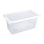 Vogue Polypropylene Container with a Lid GN 1/3 150 mm, Transparent (Pack of 4)