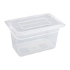 Vogue Polypropylene Container with a Lid GN 1/4 150 mm, Transparent (Pack of 4) Vogue Polypropylene Container with a Lid GN 1/4 150 mm, Transparent (Pack of 4)