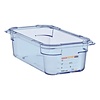 Araven ABS Gastronorm Container 1/4 100 mm Blue-Transparent Araven ABS Gastronorm Container 1/4 100 mm Blue-Transparent