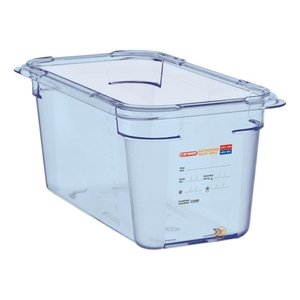 Araven ABS Gastronorm Container 1/3 150 mm Blue-Transparent Araven ABS Gastronorm Container 1/3 150 mm Blue-Transparent