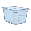 Araven ABS Gastronorm Container 1/2 200 mm Blue-Transparent Araven ABS Gastronorm Container 1/2 200 mm Blue-Transparent