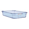 Araven ABS Gastronorm Container 1/1 100 mm Blue-Transparent