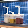 Araven Sauce Dispensers GN 1/9 Transparent 1.5Ltr (Pack of 3)