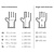 Vogue Vinyl Disposable Gloves, Size L, Powdered, Blue (Pack of 100)