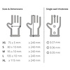 Vogue Vinyl Disposable Gloves, Size M, Powder-Free (Pack of 100)