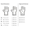 XXLselect Nitrile Disposable Gloves, Size M, Powder-Free, Blue (Pack of 100)