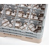 XXLselect Beige Dishwasher Glasses Basket 16 compartments / 500 x 500 x 184 mm