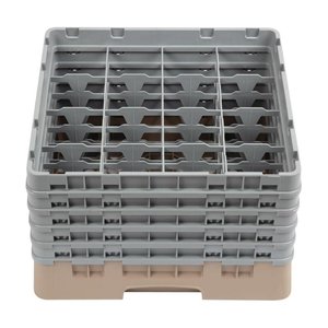 XXLselect Beige Dishwasher Glasses Basket 16 compartments / 500 x 500 x 308 mm