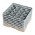 XXLselect Beige Dishwasher Glasses Basket 16 compartments / 500 x 500 x 308 mm