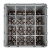XXLselect Beige Dishwasher Glasses Basket 16 compartments / 500 x 500 x 308 mm