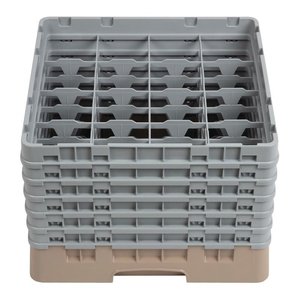 XXLselect Beige Dishwasher Glasses Basket 16 compartments / 500 x 500 x 349 mm XXLselect Beige Dishwasher Glasses Basket 16 compartments / 500 x 500 x 349 mm
