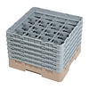 XXLselect Kosz do zmywarki na szkło 16 przegród / 500 x 500 x 349 mm, beżowy