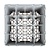 XXLselect Beige Dishwasher Glasses Basket 16 compartments / 500 x 500 x 349 mm