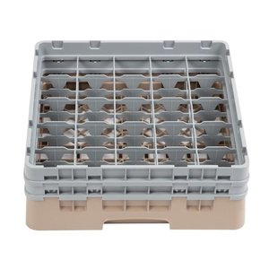 XXLselect Beige Dishwasher Glasses Basket 25 compartments / 500 x 500 x 184 mm XXLselect Beige Dishwasher Glasses Basket 25 compartments / 500 x 500 x 184 mm