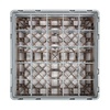 XXLselect Beige Dishwasher Glasses Basket 25 compartments / 500 x 500 x 184 mm