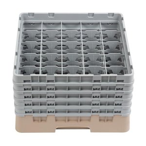 XXLselect Beige Dishwasher Glasses Basket 25 compartments / 500 x 500 x 308 mm XXLselect Beige Dishwasher Glasses Basket 25 compartments / 500 x 500 x 308 mm