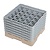 XXLselect Beige Dishwasher Glasses Basket 36 compartments / 500 x 500 x 349 mm