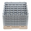 XXLselect Kosz do zmywarki na szkło 36 przegród / 500 x 500 x 349 mm, beżowy