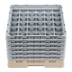 XXLselect Beige Dishwasher Glasses Basket 36 compartments / 500 x 500 x 349 mm XXLselect Beige Dishwasher Glasses Basket 36 compartments / 500 x 500 x 349 mm
