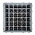 XXLselect Kosz do zmywarki na szkło 36 przegród / 500 x 500 x 349 mm, beżowy