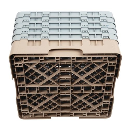 XXLselect Kosz do zmywarki na szkło 49 przegród / 500 x 500 x 308 mm, beżowy XXLselect Kosz do zmywarki na szkło 49 przegród / 500 x 500 x 308 mm, beżowy