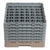 XXLselect Kosz do zmywarki na szkło 49 przegród / 500 x 500 x 349 mm, beżowy