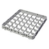 Cambro Nadstawa do kosza na szkło 36 przegród / 500 x 500 x 51 mm, szara
