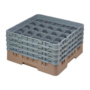 Cambro Kosz do zmywarki na szkło 25 przegród / 500 x 500 x 267 mm, beżowy Cambro Kosz do zmywarki na szkło 25 przegród / 500 x 500 x 267 mm, beżowy