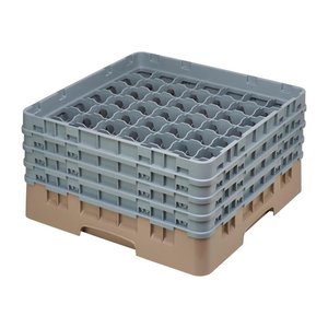 Cambro Kosz do zmywarki na szkło 49 przegród / 500 x 500 x 267 mm, beżowy Cambro Kosz do zmywarki na szkło 49 przegród / 500 x 500 x 267 mm, beżowy