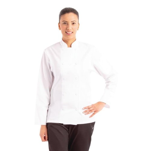 Chef Works Calgary Long Sleeve Cool Vent Unisex Chefs Jacket White L Chef Works Calgary Long Sleeve Cool Vent Unisex Chefs Jacket White L