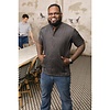 Chef Works Urban Chef Works Tribeca S/S Snap Front Coat Black Denim Size L