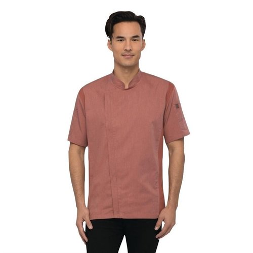 Chef Works Urban Chef Works Unisex Springfield Lightweight Short Sleeve Zipper Coat Brick Size XL Chef Works Urban Chef Works Unisex Springfield Lightweight Short Sleeve Zipper Coat Brick Size XL